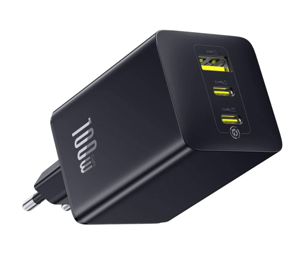 Baseus Ładowarka sieciowa EnerFill FE11 100W 2 x USB-C + USB-A - 1502071 - zdjęcie 3